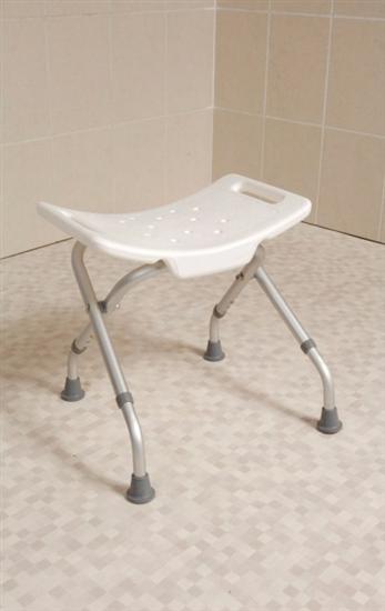 Folding Shower Stool With Moulded Plastic Feet   L97729 4 (Custom) (2) 